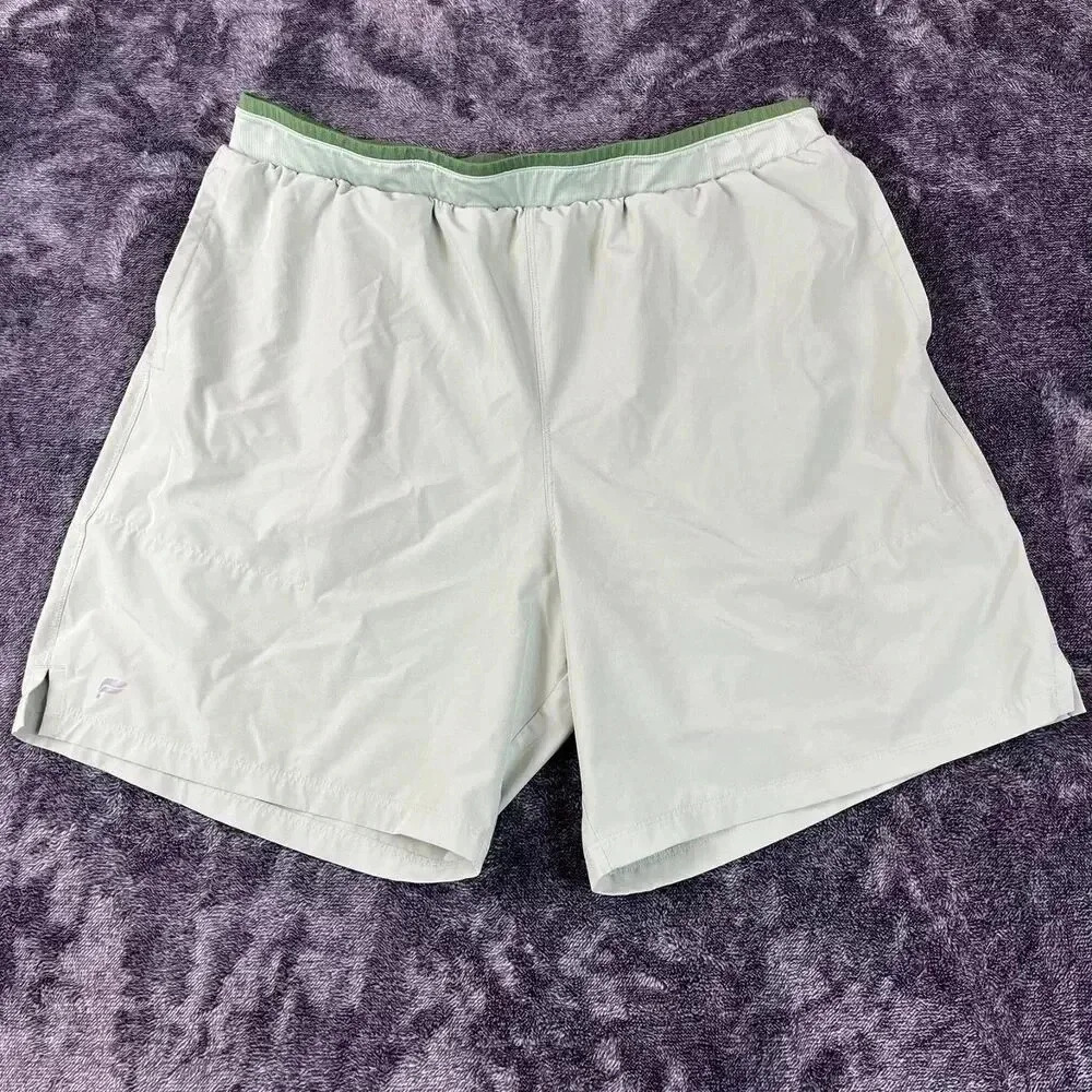 Fabletics The Fundamental Short Men's 35 7" Inseam Unlined Green Running